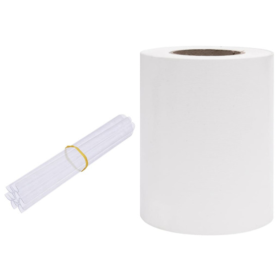 Écran d'intimité de jardin pvc 35x0,19 m blanc