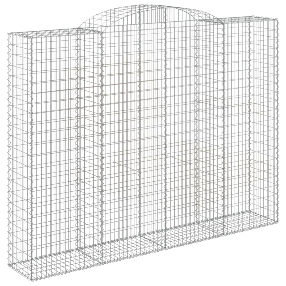 Panier de gabions arqué 300x50x220/240 cm fer galvanisé