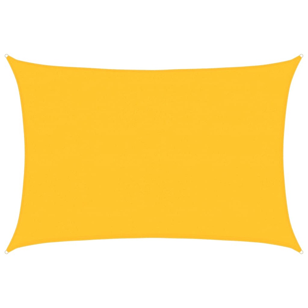 Voile d'ombrage 160 g/m² rectangulaire jaune 4x5 m pehd