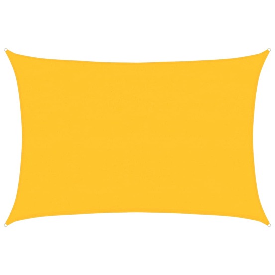 Voile d'ombrage 160 g/m² rectangulaire jaune 4x5 m pehd