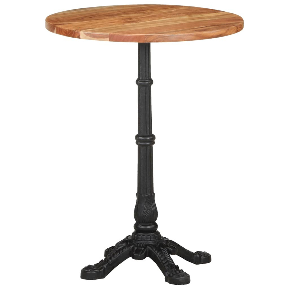 Table de bistro ø60x76 cm bois d'acacia massif