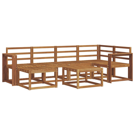 Ensemble de canapés d'extérieur 7 pcs naturel