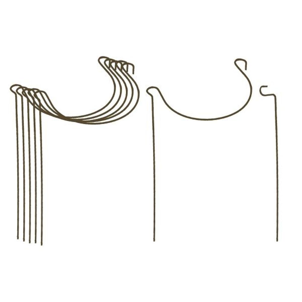 Support à plantes courbé en acier (lot de 6)