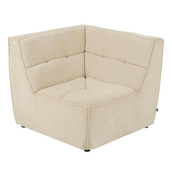 Module canapé d'angle matelassé