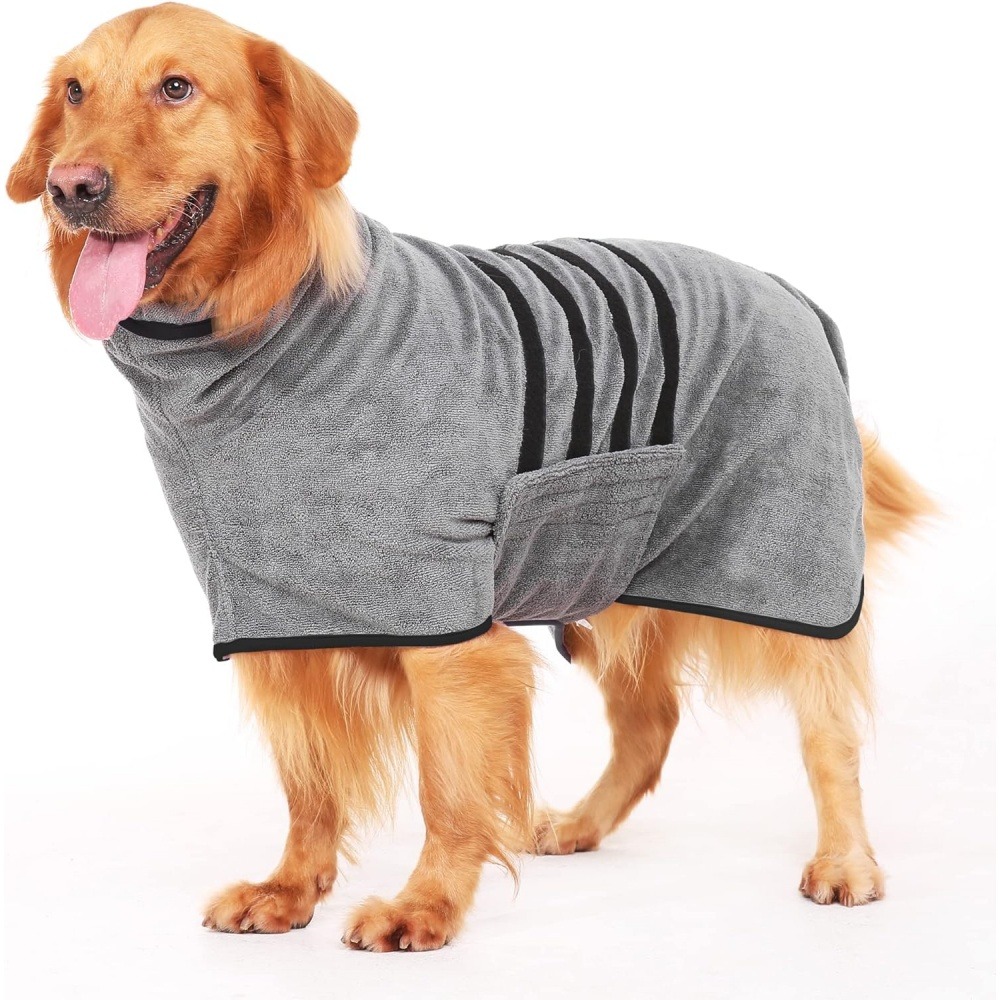 Peignoir pour chienabsorption d'eau