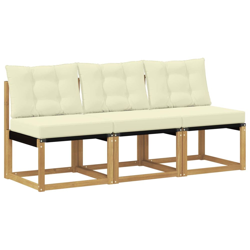 3 pc sofa de milieu extérieur blanc