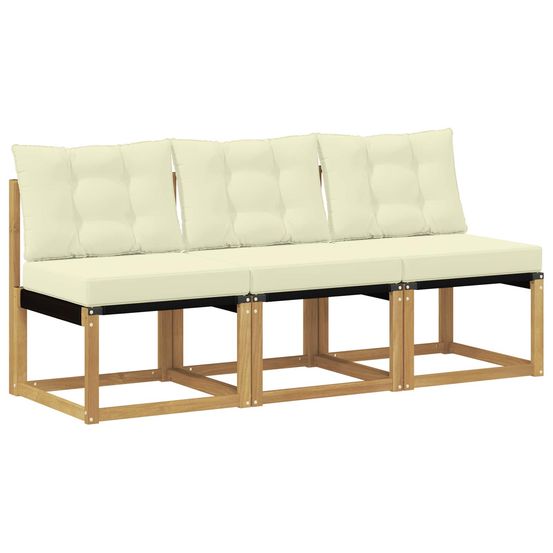 3 pc sofa de milieu extérieur blanc