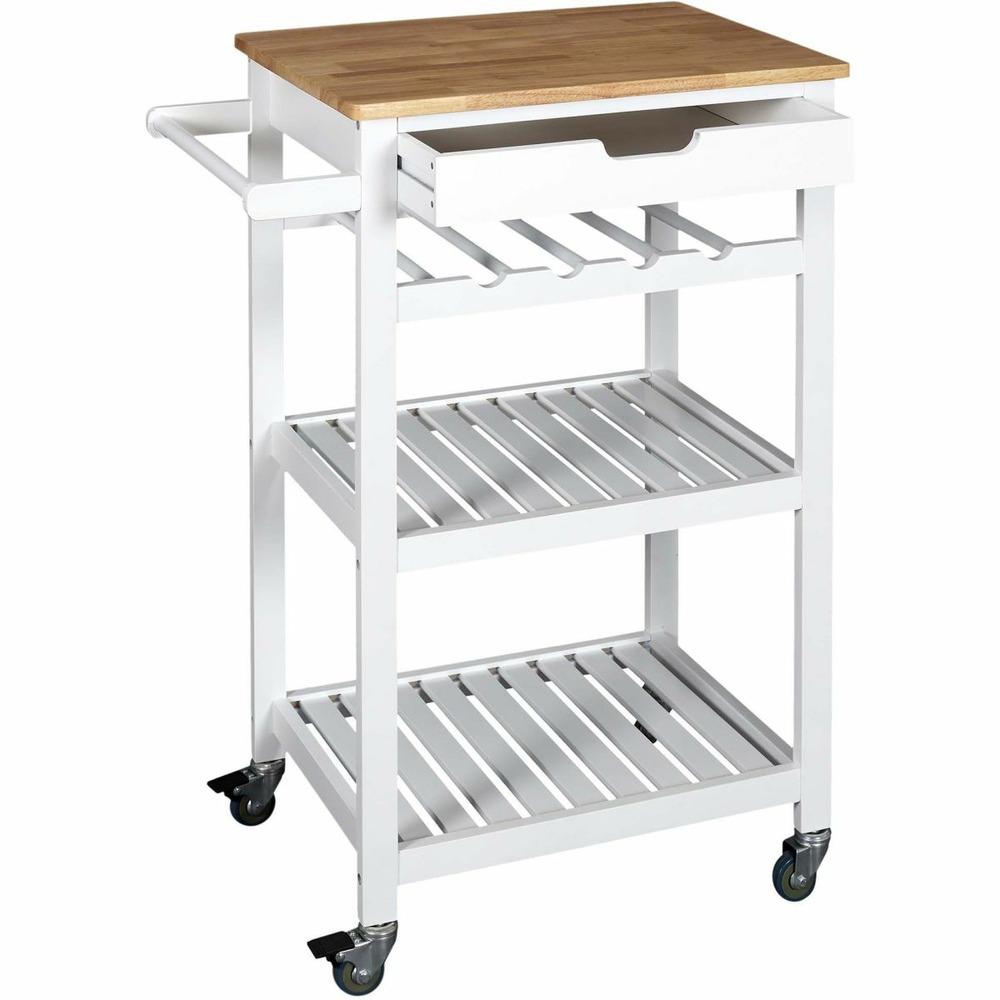 Desserte à roulettes en bois 40 x 61 x 84. 5 cm