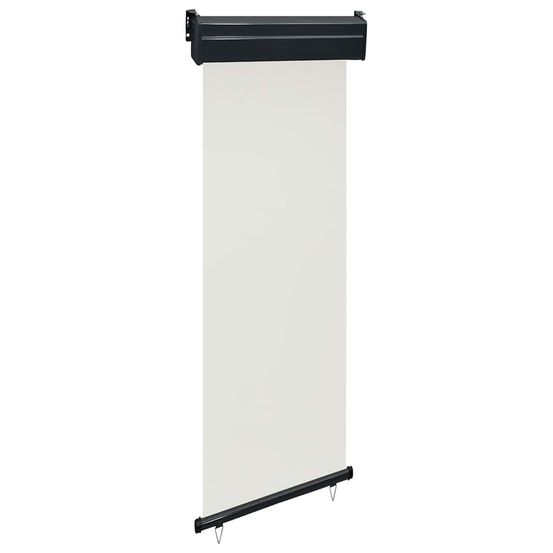 Auvent latéral de balcon 65x250 cm crème