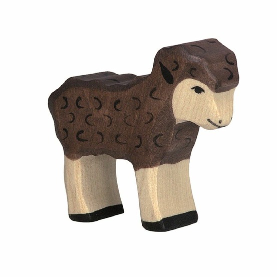 Figurine agneau, noir