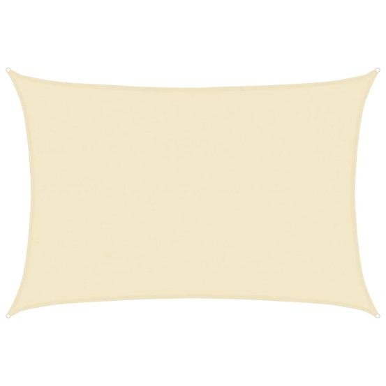 Voile d'ombrage 160 g/m² crème 4x5 m pehd