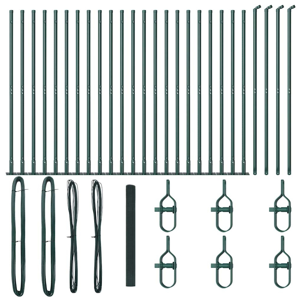 Poteau de clôture. Vert 50 x 1,5 m (maille 16 x 16 mm)