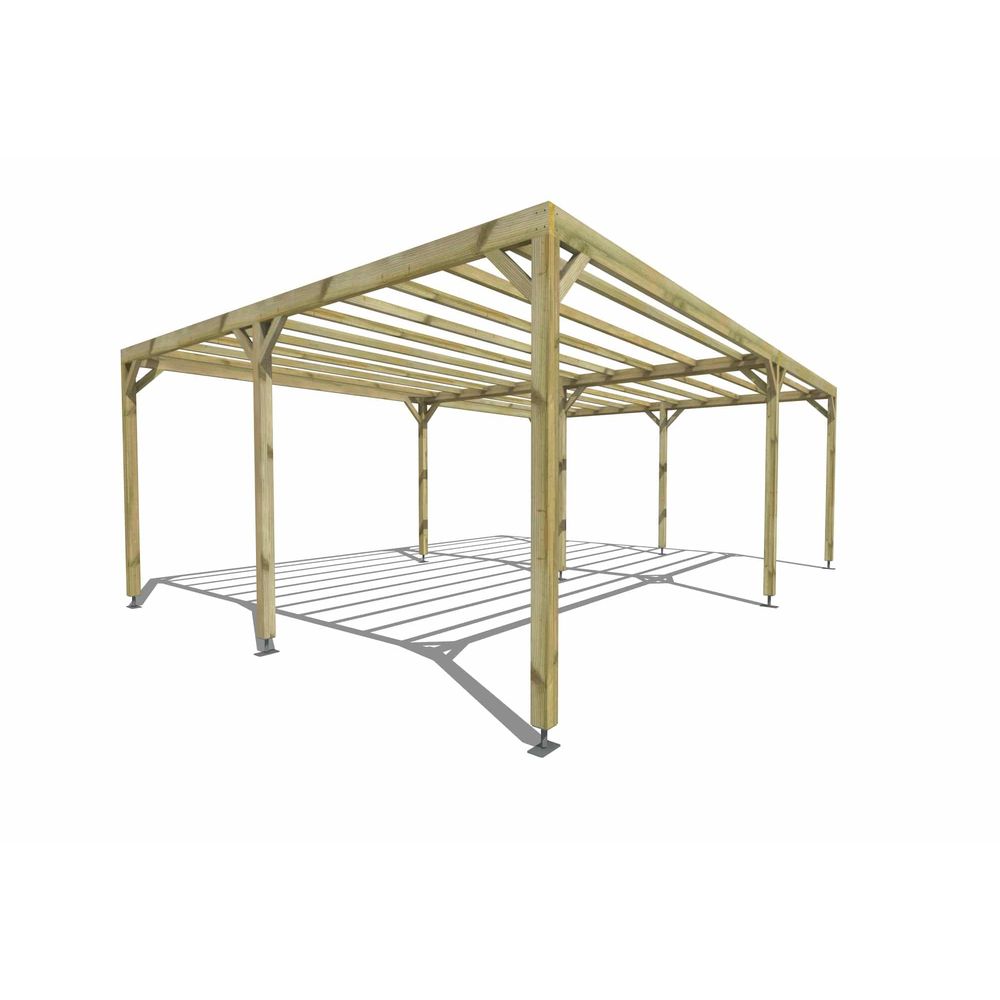 Pergola bois • 7m x 5m • indépendante • sens largeur • livraison comprise