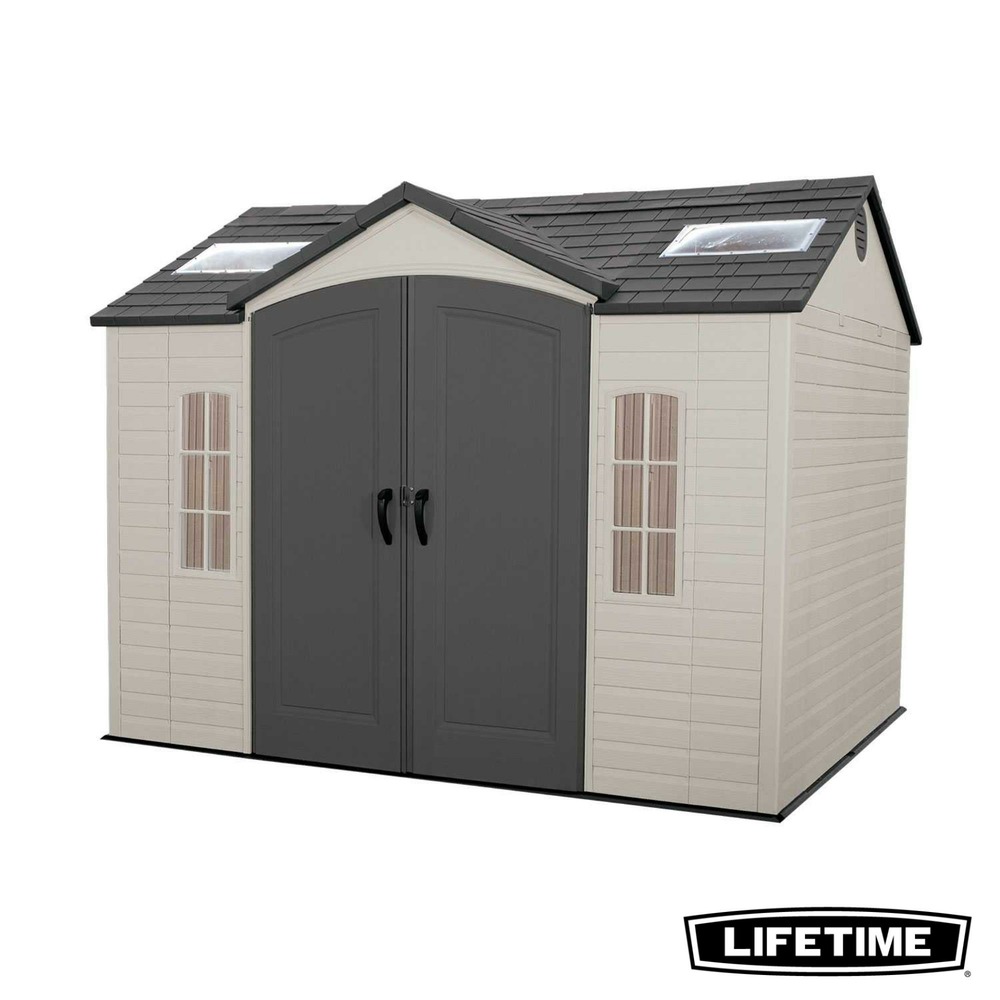 Abri de jardin résine 7 m2 - 3. 05x2. 44 m LIFETIME #60005