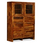 Buffet bahut armoire console meuble de rangement bois massif de sesham 140 cm