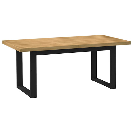 Table à manger noain pieds en forme de u 180x90x75cm massif pin