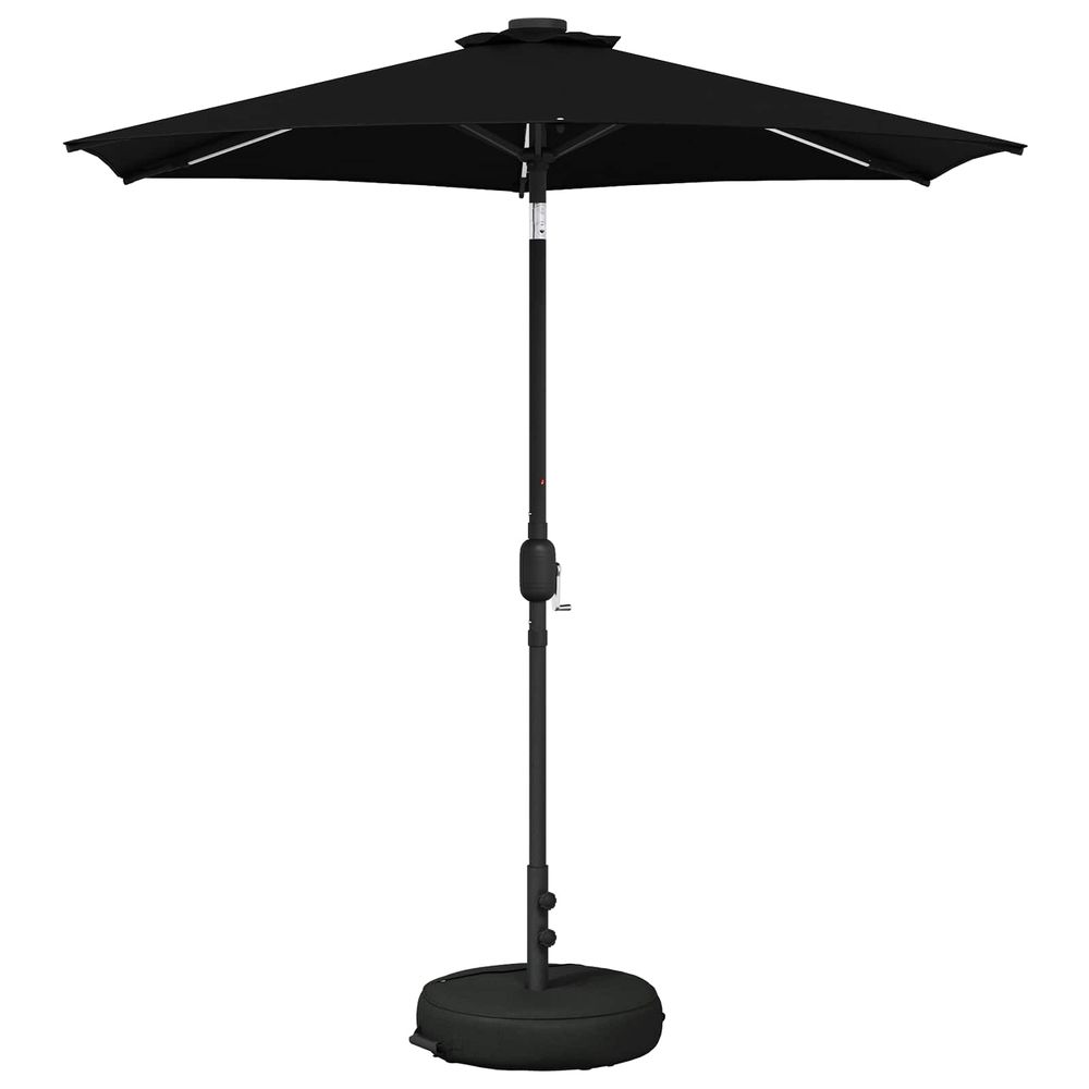 Parasol de jardin avec lumières led et base 230 x 230 cm
