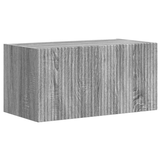Meuble tv mural gris sonoma 60 x 31 x 29.5 cm bois d'ingénierie
