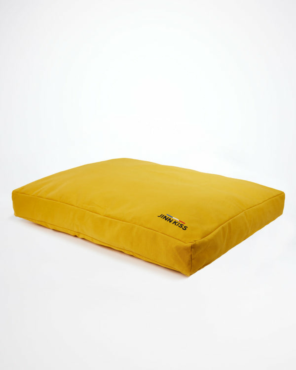 Coussin matelisse jaune xl 111 x 88 rembourrage en laine