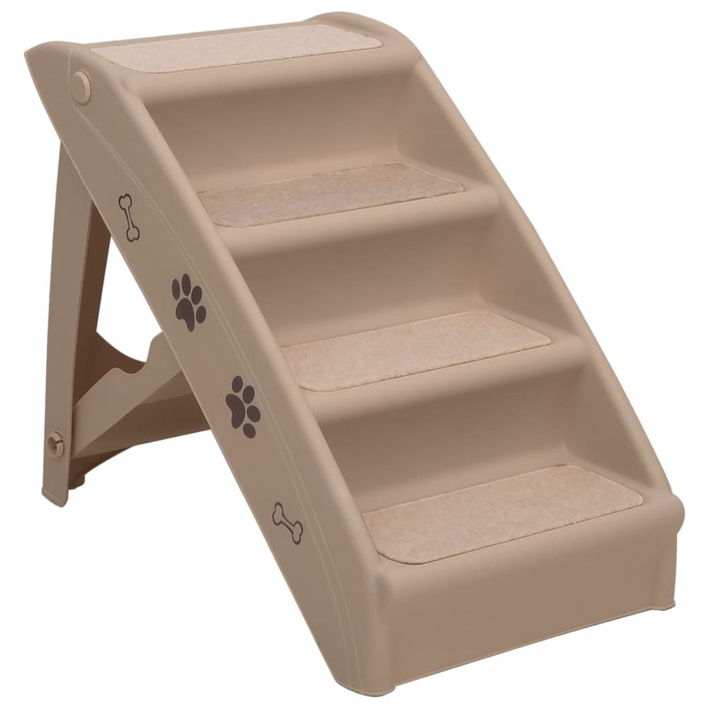 Escaliers pliables pour chiens Marron