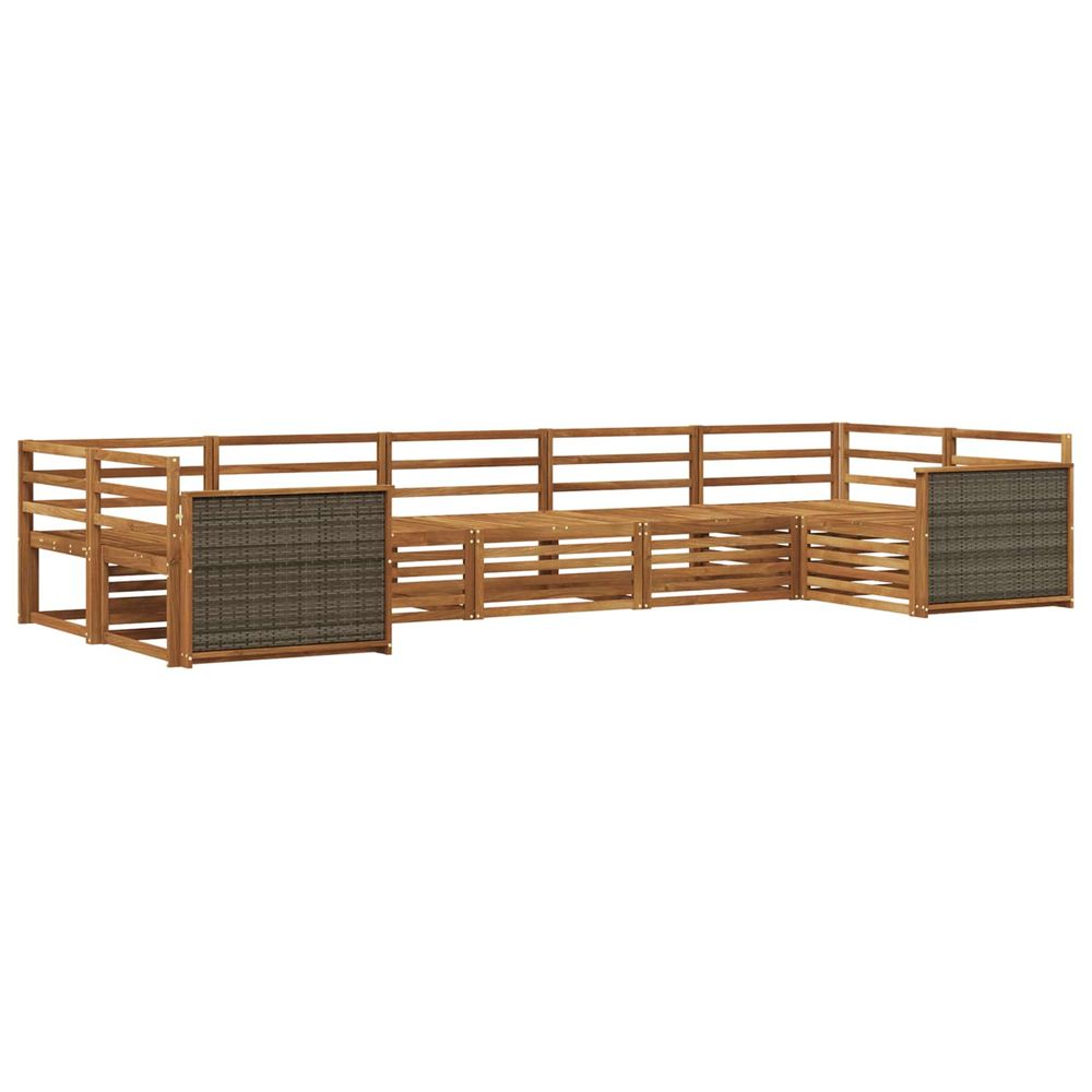 Ensemble de canapés d'extérieur 7 pc naturel