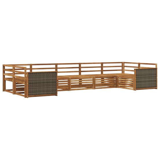 Ensemble de canapés d'extérieur 7 pc naturel