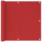 Écran de balcon rouge 90x600 cm pehd