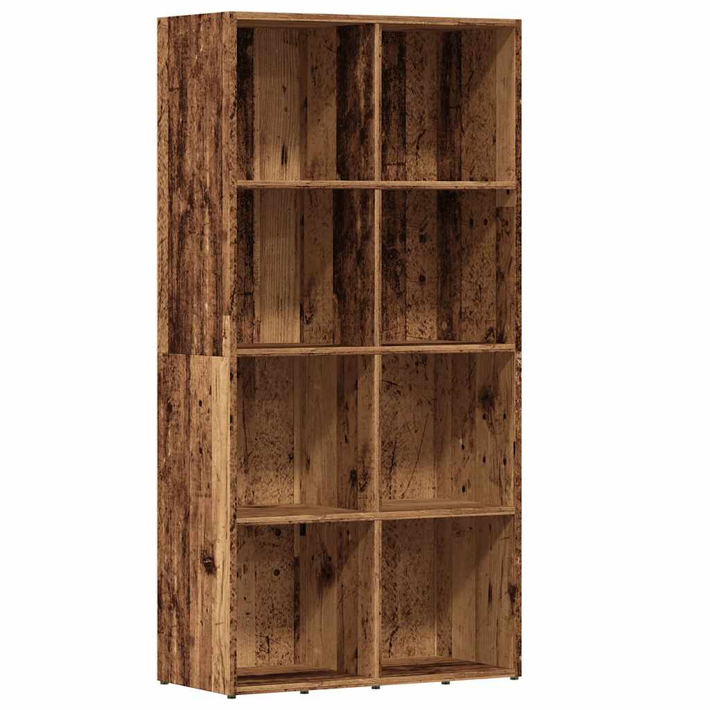 Bibliothèque vieux bois 66x30x130 cm bois d'ingénierie