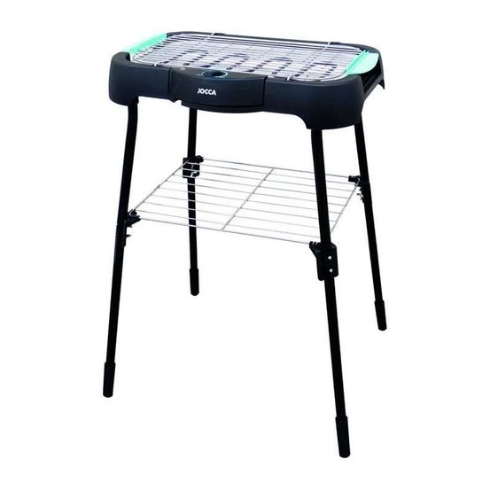 Barbecue sur pieds - électrique - jocca - 2379 - noir