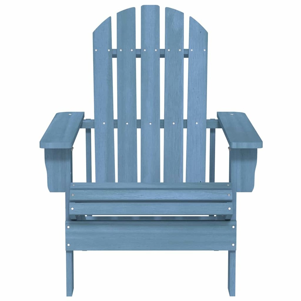Chaise de jardin adirondack bois de sapin massif bleu