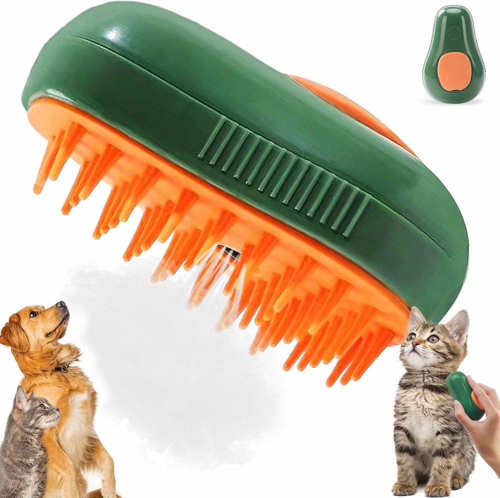 Brosse vapeur 3-en-1 pour toilettage chat et chien