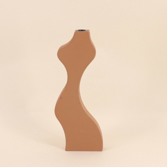 Bougeoir design terracotta 34cm