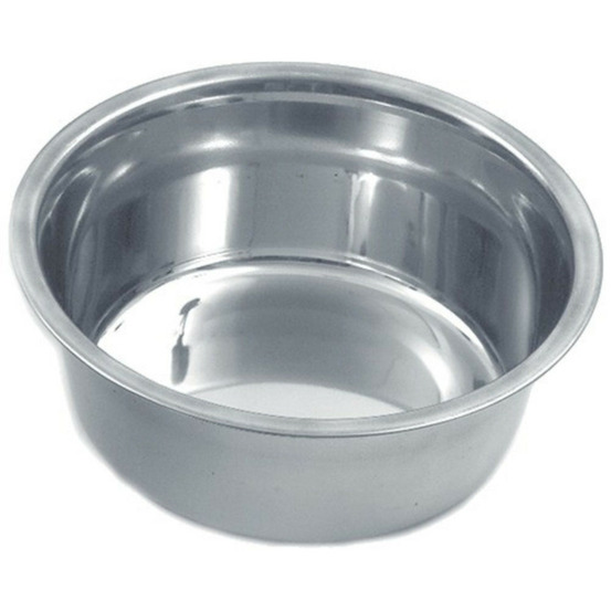 Gamelle en inox 1.6 litre, ø 21 cm, pour chien