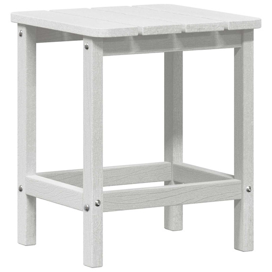 Table d'appoint blanc 38 x 38 x 46 cm polyéthylène