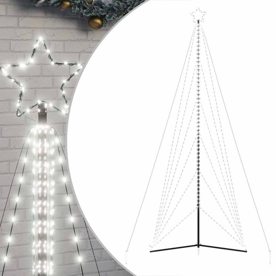 Sapin de noël à led 861 led blanc froid 478 cm