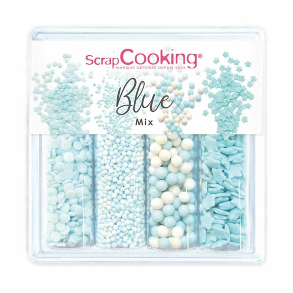 Mix de décors sucrés bleus 64 g