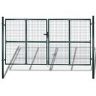 Portail de clôture en grillage galvanisée 289 x 175 cm / 306 x 225 cm