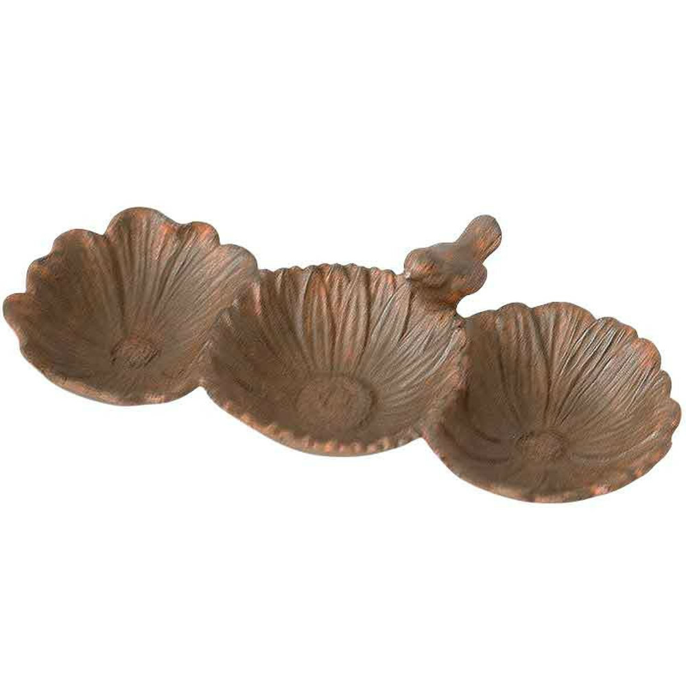 Mangeoire coquilles en fonte 29x17x8cm