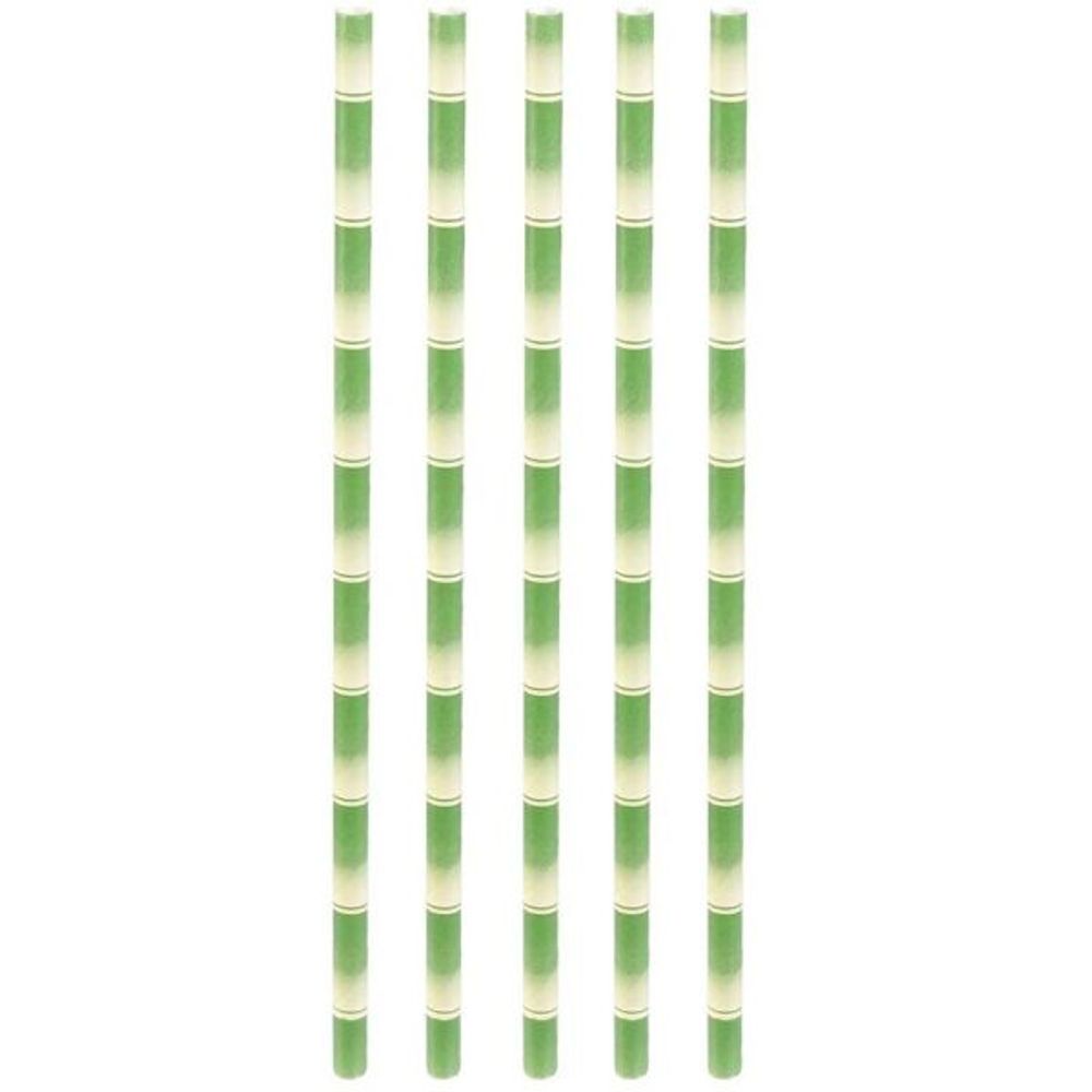 Pailles imprimées fantaisies en papier (lot de 150)