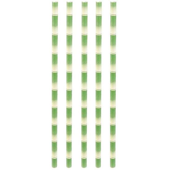 Pailles imprimées fantaisies en papier (lot de 150)