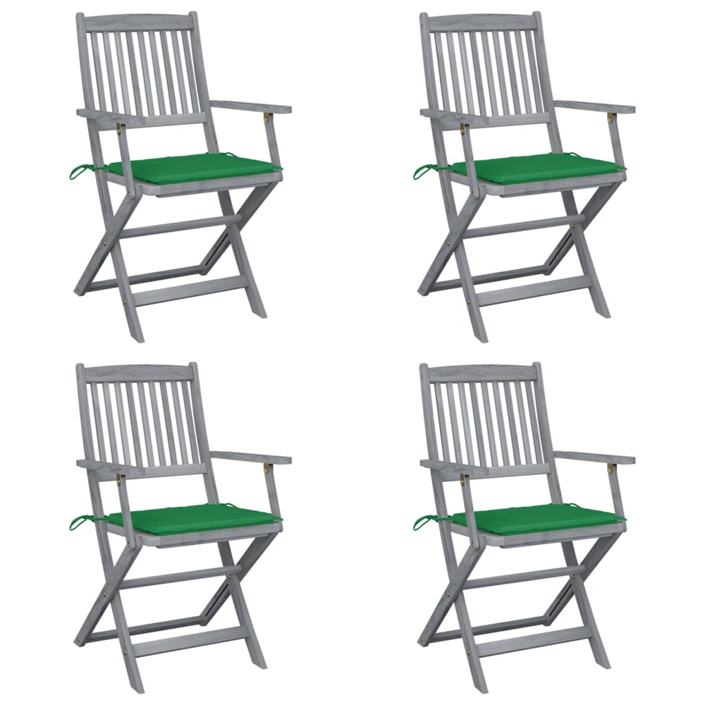 Chaises pliables d'extÃ©rieur 4 pcs