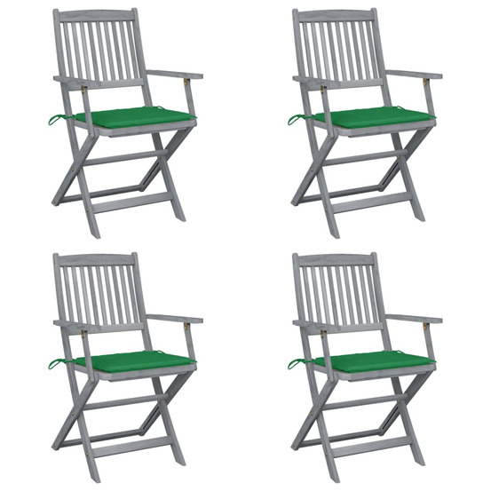 Chaises pliables d'extérieur 4 pcs