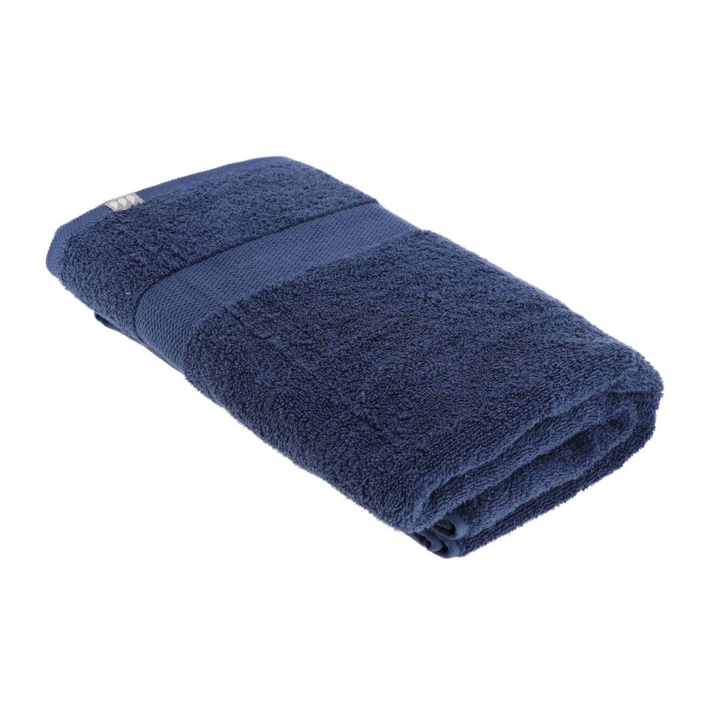 Serviette de bain 90x150 cm 100% coton - bleu marine