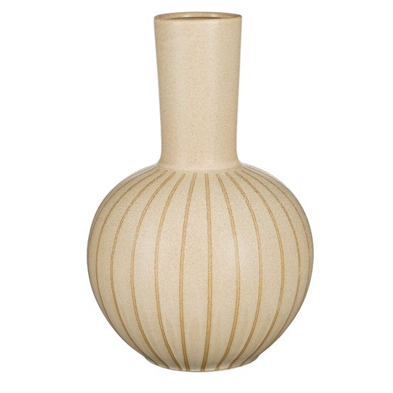 Mica decorations holm vase - h52 x ø34 cm - céramique - crème