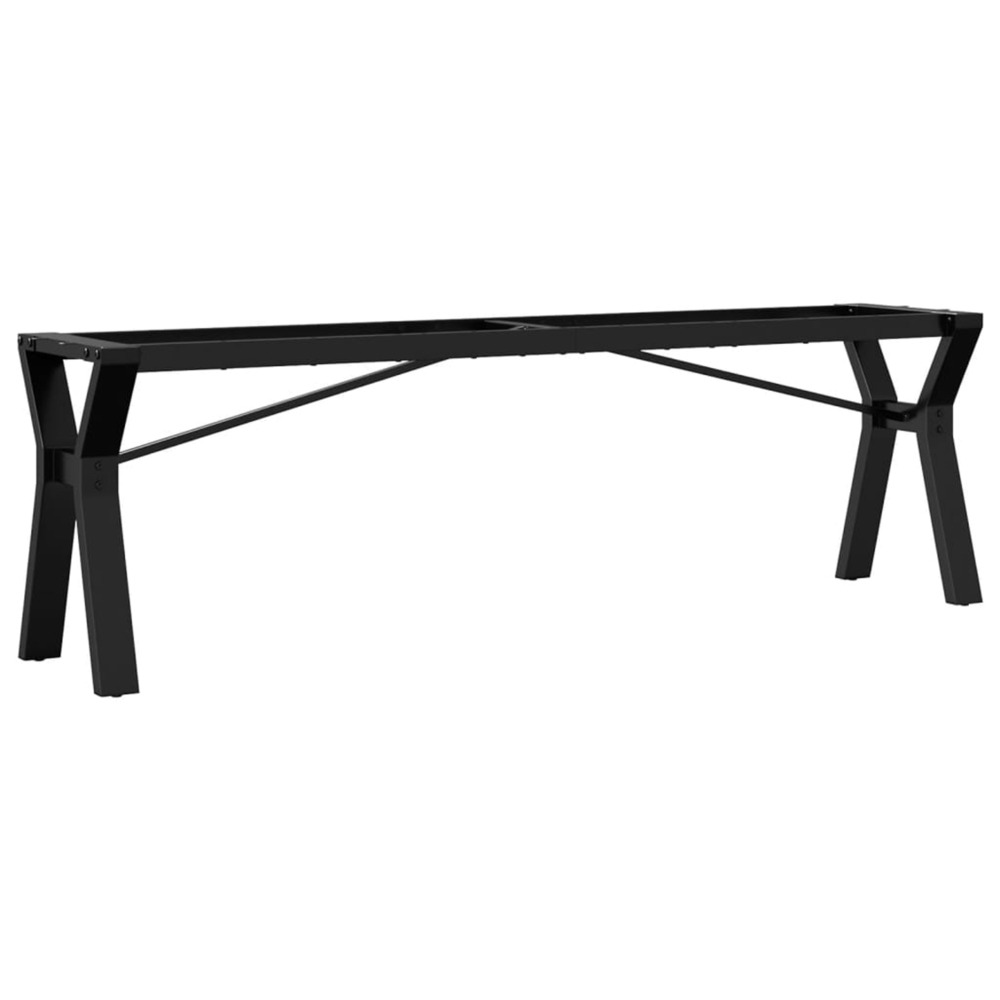 Pieds de table basse cadre en y 140x30x43 cm acier