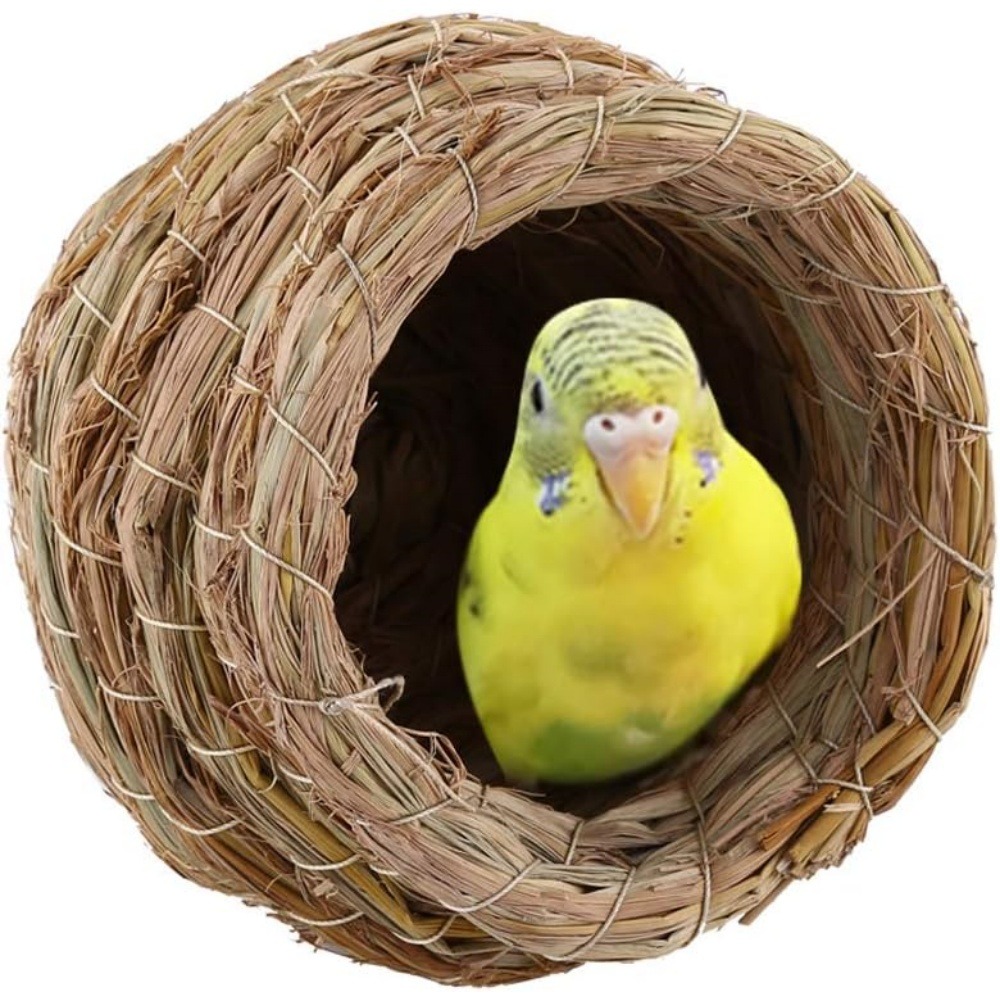 Jouets pour oiseaux-nid d'oiseau-grand tissé à la main 12,5 cm