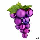 Boule de noël raisins petit violet plastique 18 x 24 x 18 cm (18 unités)