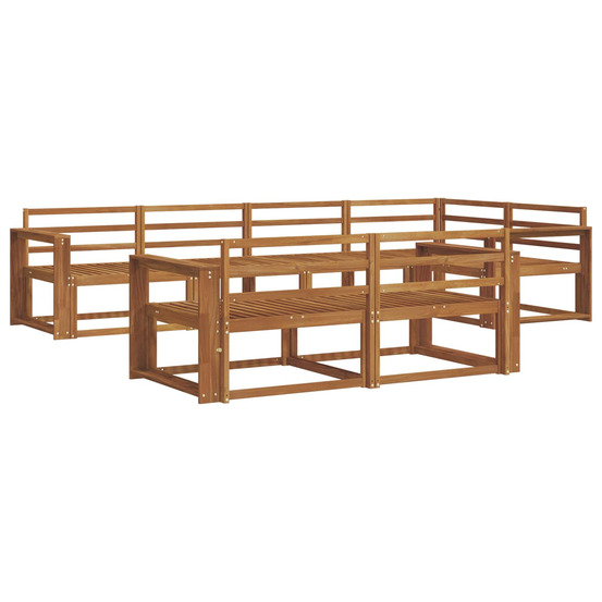 Ensemble de canapés d'extérieur 7 pcs naturel