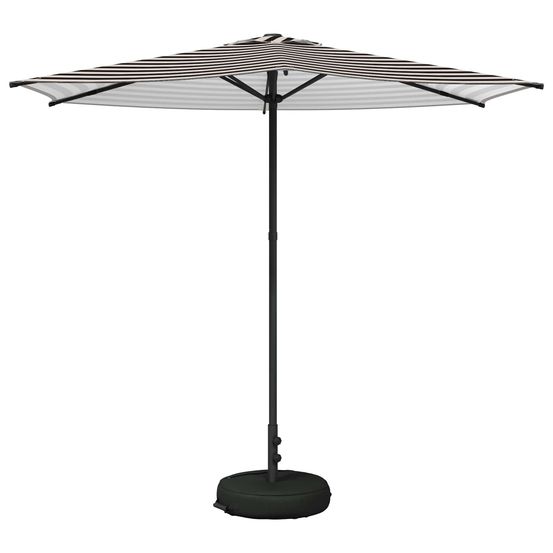 Parasol de jardin avec base 270 x 270 cm polyester