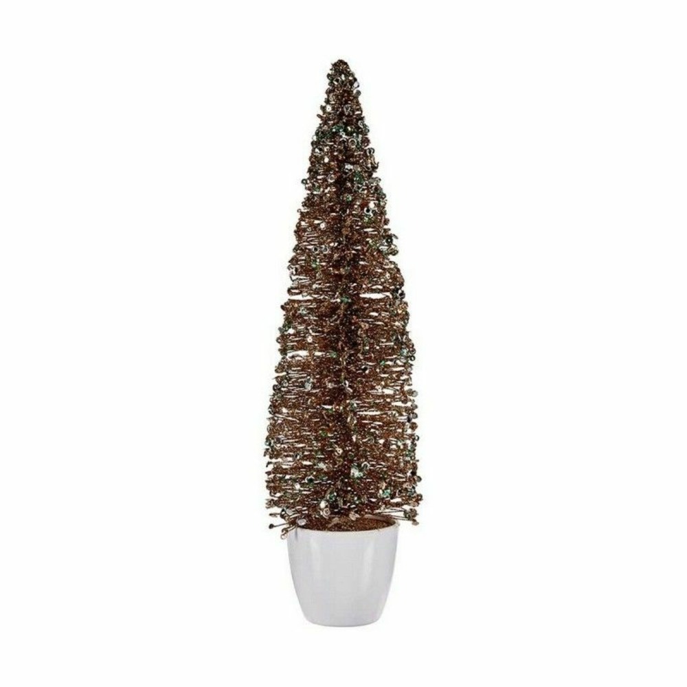 Sapin de noël grand 10 x 38 x 10 cm menthe plastique champagne h